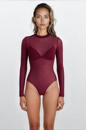 Berry Mesh Bodysuit