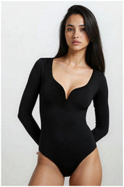 Black Sweetheart Long Sleeve Bodysuit |