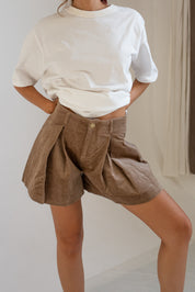 Corduroy Wide Legged Shorts