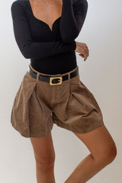Corduroy Wide Legged Shorts