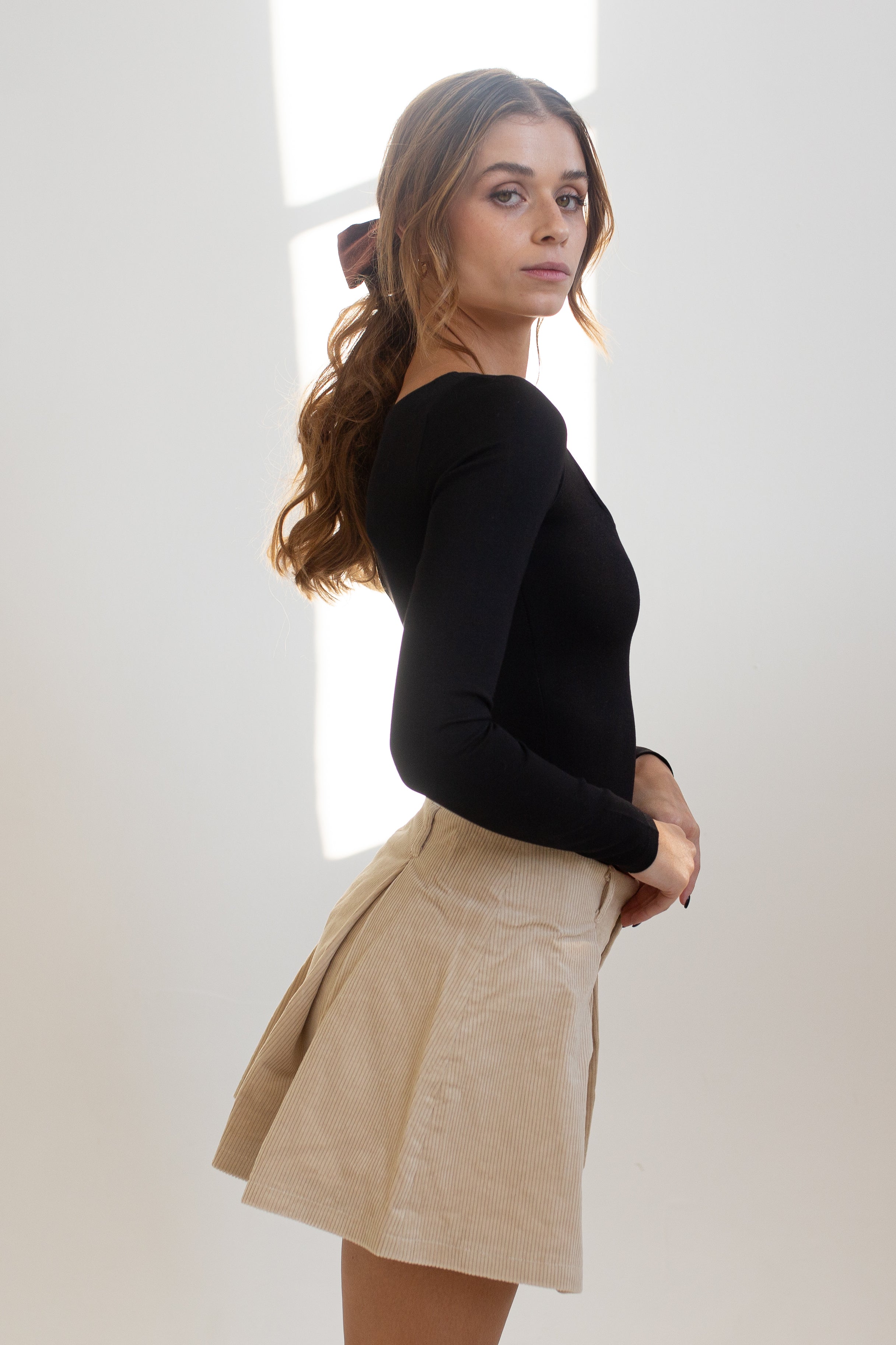 Corduroy Wide Legged Shorts