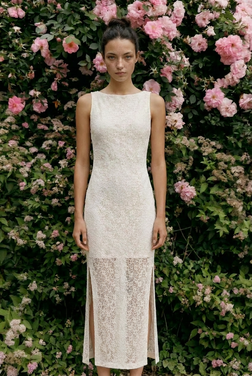 The Alina Dress – Minimal Chic Midi Dress