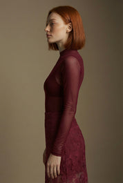 Berry Mesh Bodysuit