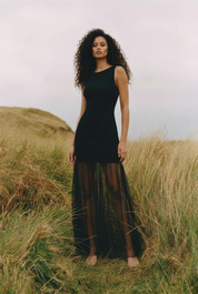 The Siena Dress – Elegant Black Maxi Dress