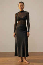 Mesh Rhinestone Bodysuit